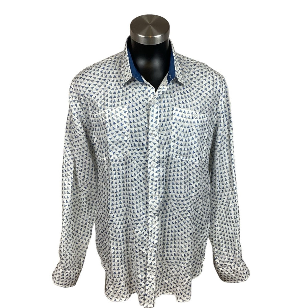 AZULU Columbia Linen Wave Shirt NWT